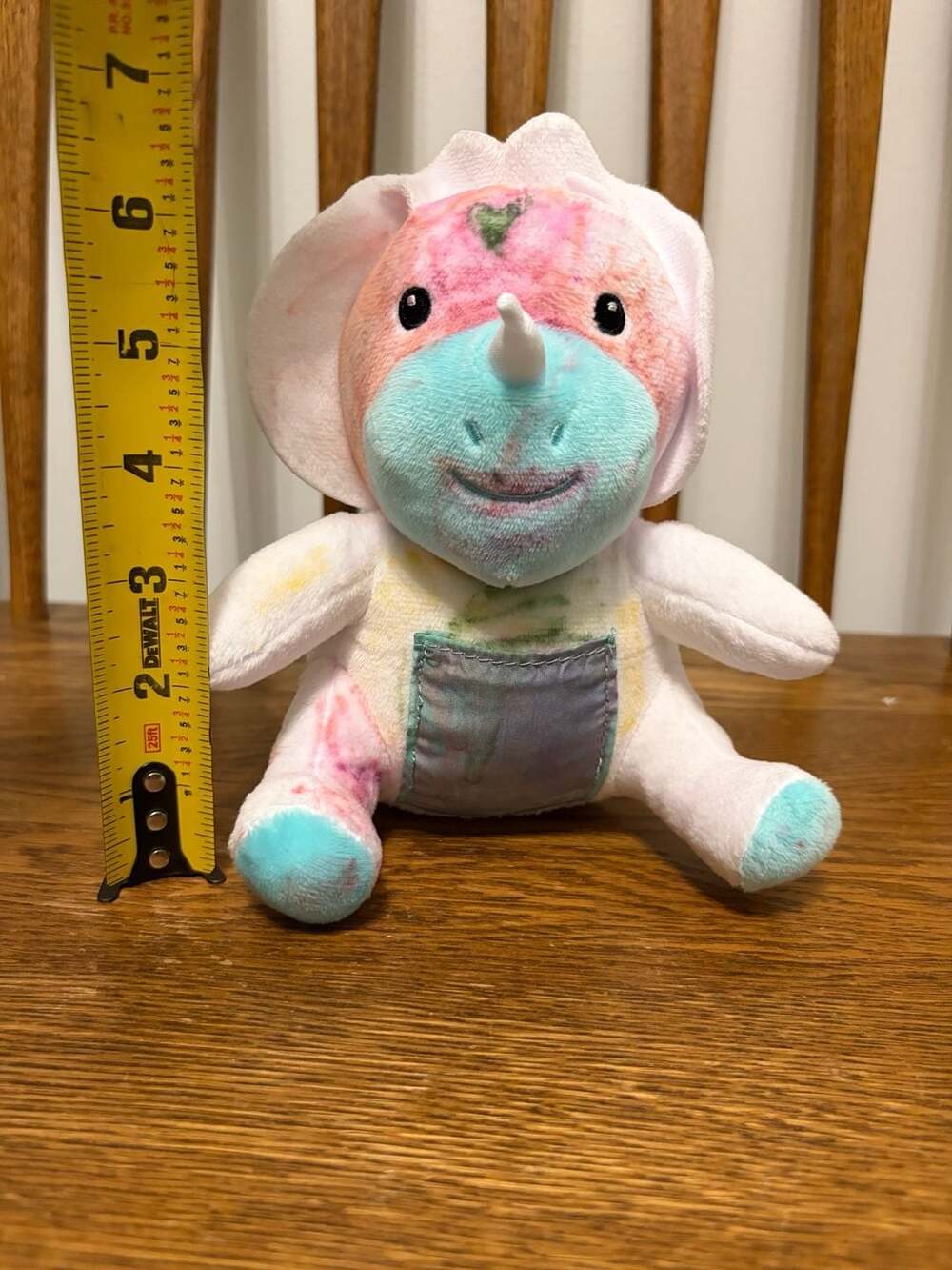 RMS International Color-In Triceratops Plush Stuffed Animal